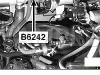 LH Side Of Engine Under Intake Pipe Diagram for 2004 BMW 325XI  2.5 L6 GAS