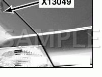 Rear Of Vehicle Diagram for 2004 BMW 330CI  3.0 L6 GAS