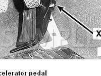 Under Accelerator Pedal Diagram for 2005 BMW 330I  3.0 L6 GAS