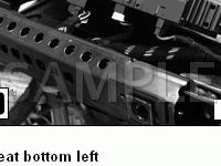 Driver's Seat Bottom Diagram for 2006 BMW X5 4.8IS 4.8 V8 GAS
