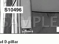 In Left Hand D-Pillar Diagram for 2000 BMW X5  4.4 V8 GAS