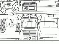 Behind Glove Box Diagram for 2001 BMW X5  3.0 L6 GAS