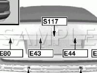 Rear Body Components Diagram for 2004 BMW 745I  4.4 V8 GAS