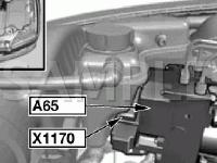 Engine Compartment Diagram for 2004 BMW 745I  4.4 V8 GAS