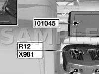 Rear Console Components Diagram for 2005 BMW 745I  4.4 V8 GAS