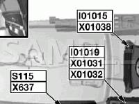 Center Console Components Diagram for 2004 BMW 745LI  4.4 V8 GAS