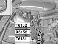 Engine Compartment Components Diagram for 2004 BMW 745LI  4.4 V8 GAS