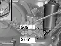 Engine Compartment Components Diagram for 2006 BMW 760LI  6.0 V12 GAS