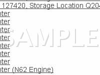 Component IDs Diagram for 2004 BMW 645CI  4.4 V8 GAS