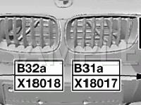 Front End Diagram for 2004 BMW X3  3.0 L6 GAS