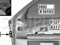 Door Components Diagram for 2005 BMW 760I  6.0 V12 GAS