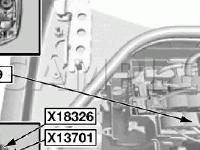Engine Compartment Diagram for 2006 BMW 750I  4.8 V8 GAS