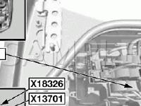 Engine Compartment Diagram for 2006 BMW 750LI  4.8 V8 GAS