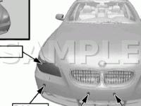 Front Body Components Diagram for 2007 BMW 530XI  3.0 L6 GAS