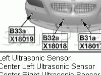 Front Body Components Diagram for 2008 BMW 650I  4.8 V8 GAS