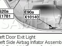 Door Components Diagram for 2008 BMW 550I  4.8 V8 GAS