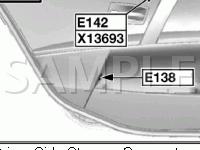 Door Components Diagram for 2008 BMW 550I  4.8 V8 GAS