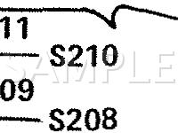 Middle Harness Splice Locations Diagram for 1989 BMW 635CSI  3.5 L6 GAS