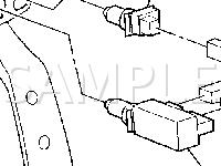 Below Left Side of I/P, Near The Steering Column Diagram for 2003 Pontiac Grand AM  3.4 V6 GAS