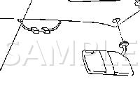 Headliner Diagram for 2004 Pontiac Grand AM  3.4 V6 GAS