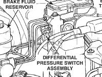Engine Compartment Components Diagram for 2002 Dodge RAM 1500 Pickup  5.9 V8 GAS