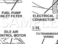 Sensors Diagram for 2002 Dodge RAM 1500 Pickup  5.9 V8 GAS