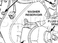Washer Reservoir Diagram for 2002 Chrysler Concorde Limited 3.5 V6 GAS