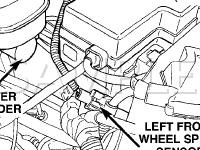 Left Front Wheel Speed Sensor Connector Diagram for 2002 Dodge Dakota  4.7 V8 GAS