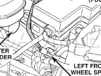 Left Front Wheel Speed Sensor Connector Diagram for 2002 Dodge Durango  5.9 V8 GAS