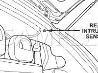 Rear Intrusion Sensor Diagram for 2002 Dodge Grand Caravan  3.3 V6 GAS