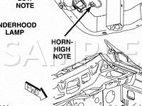 Engine Compartment Components Diagram for 2002 Dodge RAM 1500 Pickup  3.7 V6 GAS
