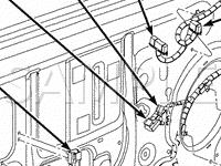 Door Components Diagram for 2002 Dodge RAM 1500 Pickup  3.7 V6 GAS