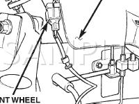 Front Wheel Speed Sensor Connector Diagram for 2002 Dodge RAM 1500 Pickup  3.7 V6 GAS