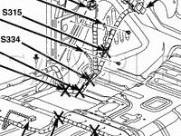 Lower Body Components Diagram for 2002 Dodge RAM 1500 Pickup  4.7 V8 GAS