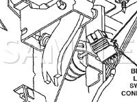 Brake Lamp Switch Diagram for 2002 Dodge RAM 1500 VAN  3.9 V6 GAS