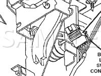 Brake Lamp Switch Diagram for 2002 Dodge RAM 3500 VAN  5.2 V8 GAS