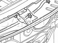 Front Wiper Motor, Brake Fluid Level Switch Diagram for 2002 Chrysler Sebring  2.7 V6 GAS