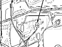 Right Front Door Components Diagram for 2002 Chrysler Sebring  2.7 V6 GAS