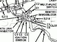Instrument Panel Connections Diagram for 2002 Dodge Stratus R/T 2.7 V6 GAS