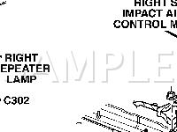 Body Components Diagram for 2002 Chrysler Voyager  2.4 L4 GAS
