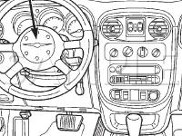 Driver and Passenger Airbag Modules Diagram for 2003 Chrysler PT Cruiser Turbo 2.4 L4 GAS