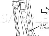 Seat Belt Pretensioner Diagram for 2003 Chrysler PT Cruiser Turbo 2.4 L4 GAS