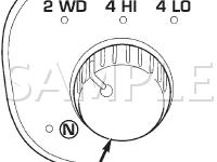 Transfer Case Selector Switch Diagram for 2003 Dodge RAM 1500 Pickup  4.7 V8 GAS