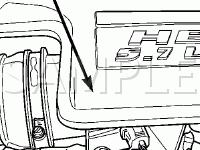 Engine Compartment Components Diagram for 2003 Dodge RAM 2500 Pickup  5.7 V8 GAS