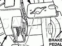 Brake Lamp Switch Diagram for 2003 Dodge RAM 2500 Pickup  5.7 V8 GAS