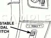 Adjustable Pedal Switch Diagram for 2003 Dodge RAM 2500 Pickup  5.7 V8 GAS