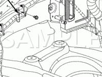 Engine Compartment Component Locations Diagram for 2003 Dodge RAM 3500 Pickup  5.9 L6 DIESEL