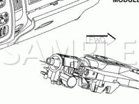 Instrument Panel Component Locations Diagram for 2003 Dodge RAM 2500 Pickup  5.9 L6 DIESEL