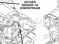 Transmission Component Locations Diagram for 2003 Dodge RAM 2500 Pickup  8.0 V10 GAS