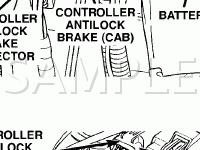 Controller Antilock Brake Diagram for 2003 Dodge RAM 2500 Pickup  8.0 V10 GAS